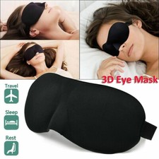 3D Eye Mask Sleep Soft Cover Padded Blindfold Shade Sleeping Aid Night Eyepatch