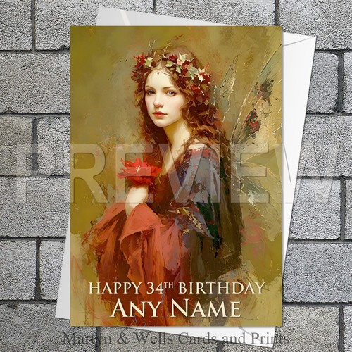 Goth fairy birthday - birthday, card.