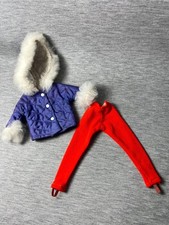 Sindy Winter Holiday set 1965 Blue jacket red trousers 12S11 fit 12" doll V GOOD