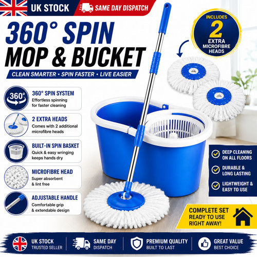 Spin mop 360 bucket - spin,
