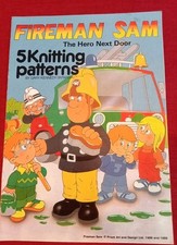 Knitting Pattern Sheet-intarsia ,Fireman Sam -for Hand Or Machine Knitting