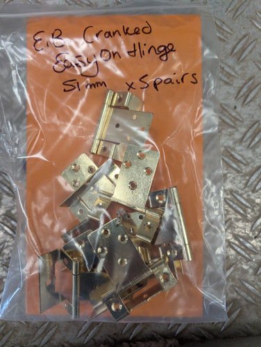 Cranked easy hinge 51mm - hinge, eb