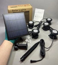 Solar Powered Lights LED Pool Pond Lamp Underwater Garden Patio Waterproof 5pcs