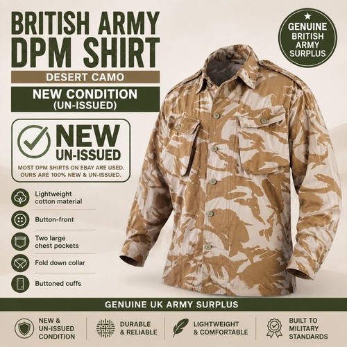 Mens british camo desert - desert, shirt