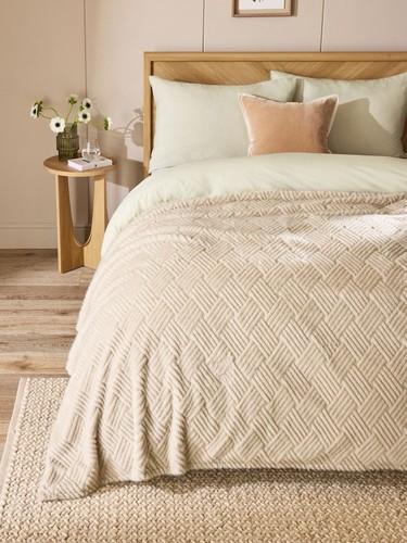 Natural basset embossed faux - basset,