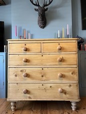 Large Antique Victorian Pine