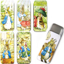 PETER RABBIT SLIDER TIN Beatrix Potter Metal Pill Box Storage Trinket Kids Gift
