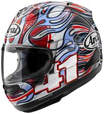 Arai RX-7 Evo Haga Wsbk - Replica Motorcycle Helmet (Red/Blue/White/Black) Size: M (57)