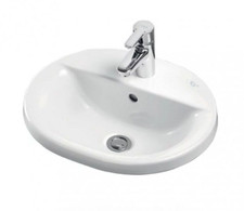 Ideal Standard Concept Oval Countertop Basin 550mm Wide 1 Tap Hole (4 IN STOCK)