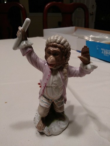 Meissen porcelain monkey - meissen, band