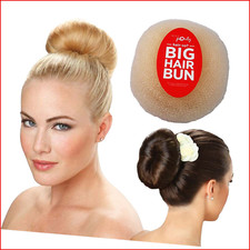 BIG HAIR BUN 6 Inch Doughnut Wide Bun Wig Piece Blonde Ladies Hair Piece Cosplay