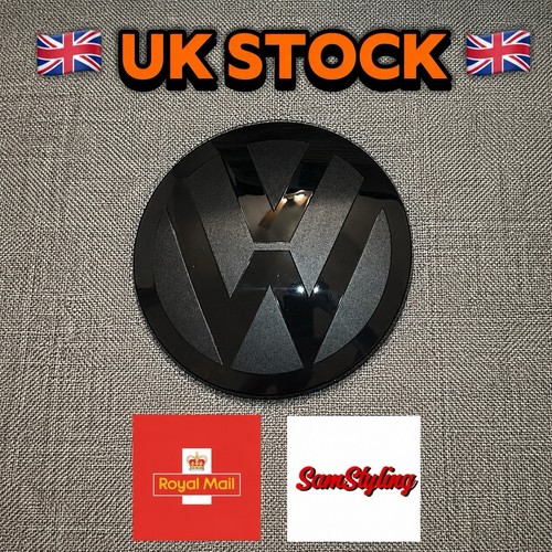 Front black badge emblem cover - black,