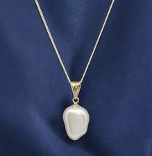 9ct Keshi Pearl Pendant Real