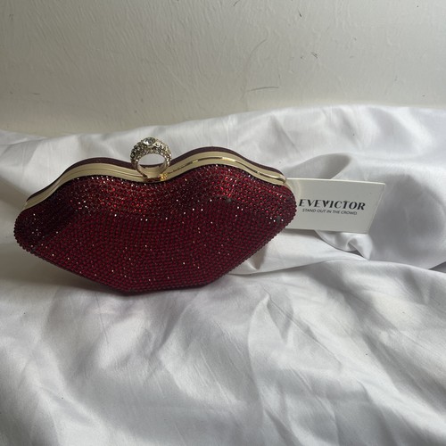 Red women lip shaped - red, purse