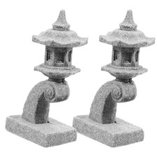 2 Pcs Japanese Stone Lantern