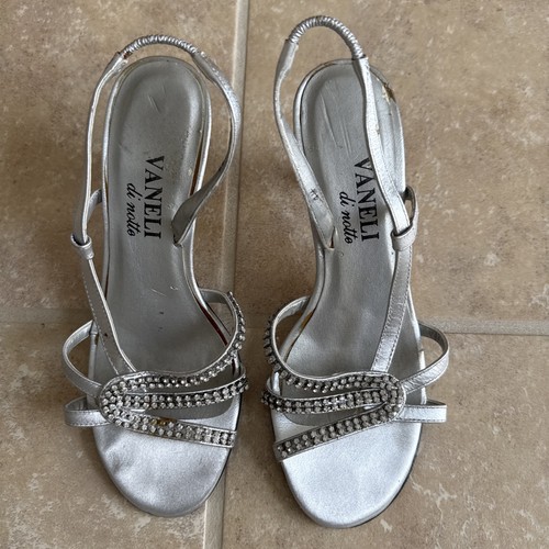 Vaneli women silver heels - silver,