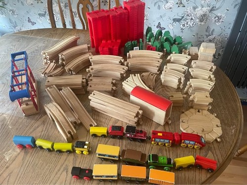 Huge brio wooden railway train - brio,