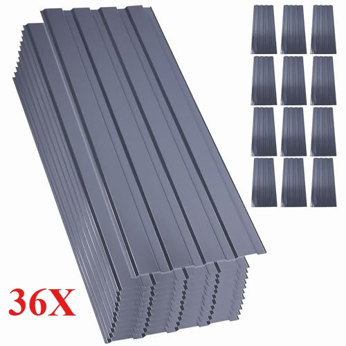 36pcs grey roof sheets - grey,