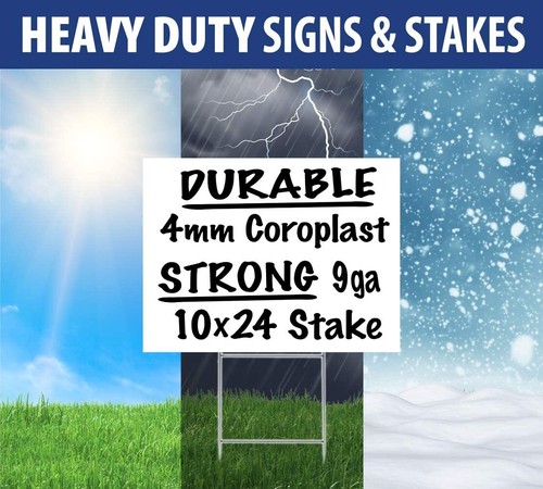 18x24 durable blank yard sign - blank,