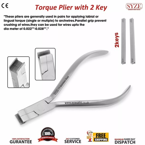 Orthodontic torque key - orthodontic, pliers