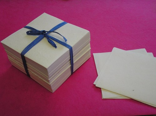 Handmade mulberry paper 10x10 - mulberry,