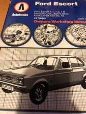AUTOBOOKS FORD ESCORT MARK 2 1.1 1.3 1.6 SALOON ESTATE VAN  WORKSHOP MANUAL