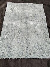 Dunelm Indulgence Duck Egg Blue Shaggy Pile Rug 120 x 170cm