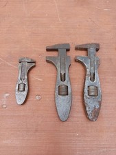 3X  Vintage King Dick Adjustable Spanners Wrenches 