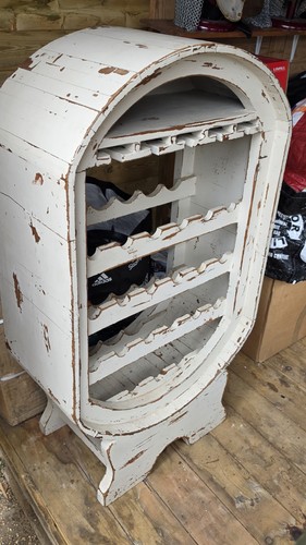 Upcycled wooden wine rack - wooden,