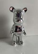 NEW CERAMIC SILVER BUBBLE BEAR