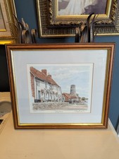 The Royal Oak Pub, Langstone, Havant, Signed limited Edition print. Framed Art