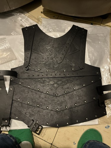 Viking faux leather - faux, embossed