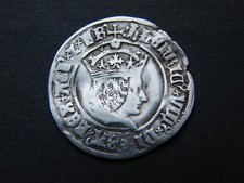 Henry VIII 8th Hammered Silver Groat Coin MM Castle 1509 - 26