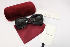 New GUCCI Black GGQ327S Large Oversized Sunglasses In Case 52-20-140 - F11