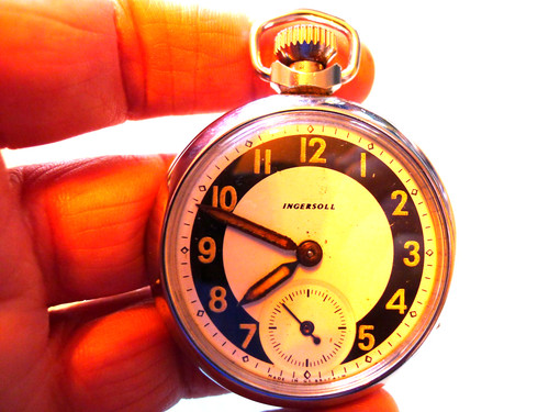 Ingersoll chromed gents - ingersoll, hand