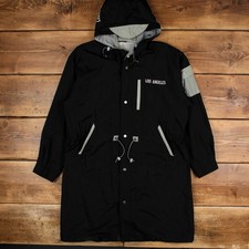 Vintage NFL Windbreaker Jacket L LA Raiders Triple Fat Goose Black