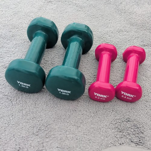 York vinyl dipped dumbbells - dipped,