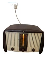 Working GEC Bakelite Valve radio, CAT No BC. 3248L, 3 Pin Plug, Vintage 1954