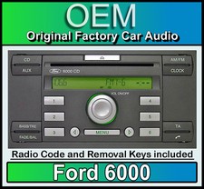 Ford Transit CD player radio stereo Ford 6000 with code and removal keys
