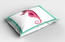 Seahorse Pillow Sham Hipster Seahorse Hat