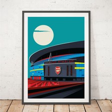 Wall Art of Arsenal Emirates London Art Print. Poster Picture Print Home Decor