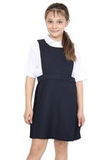 Bib Pinafore Pleated Dress