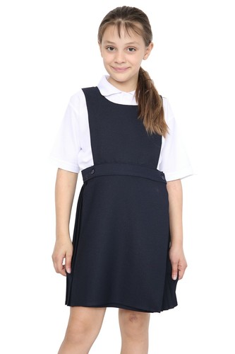 Bib pinafore pleated dress - bib,