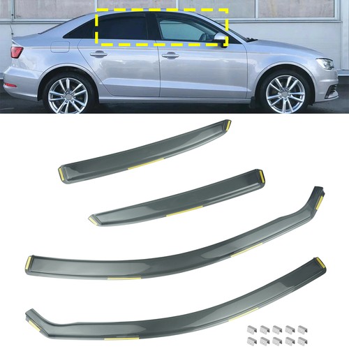 4pc tinted sun wind deflectors - tinted,