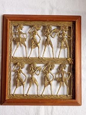 FRAMED GOOD SIZED BENIN BRONZE