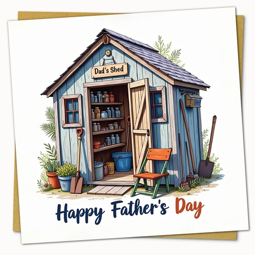 Personalised fathers day card - day,