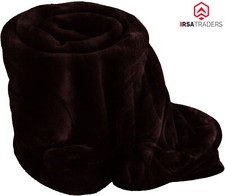 Faux Fur Fleece Throw Soft