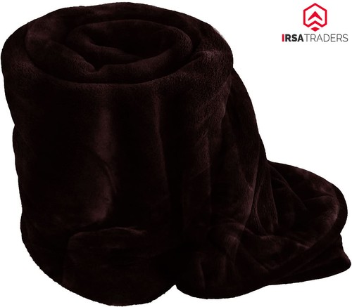 Faux fur fleece throw - faux, soft