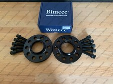 BIMECC ALLOY WHEEL SPACERS TAPERED BOLTS 15MM 5X112 66.6 AUDI A6 S6 RS6 C7 PAIR