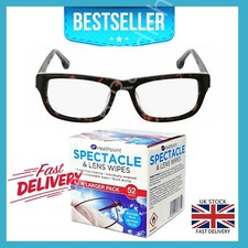 Glasses Wipes Cleaning Lens Spectacle & Sunglasses Bio-degradable & Smear Free 